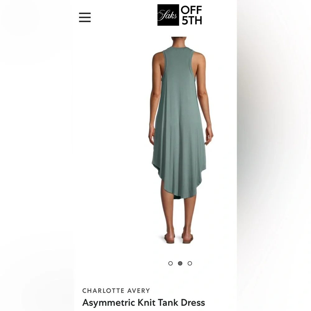 Charlotte Avery Green Sleeveless Dress. Medium. Bundle 4 Deals! - Picture 4 of 15